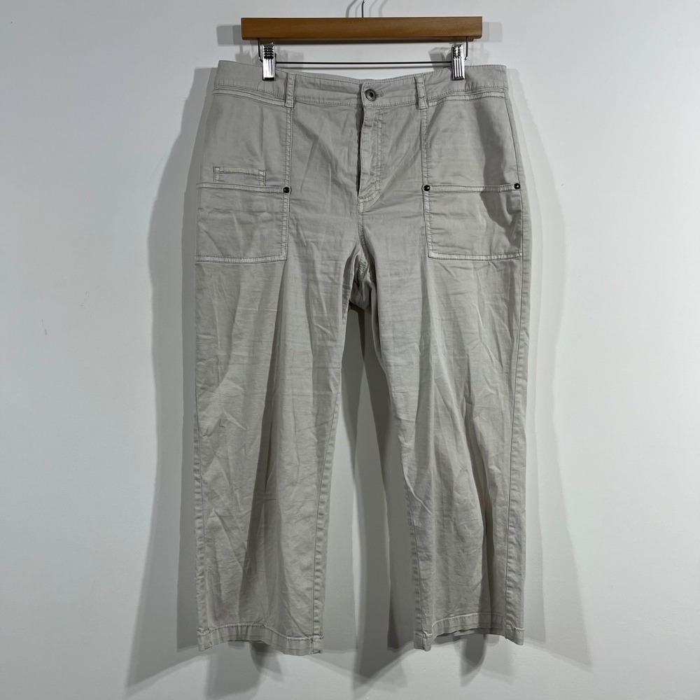Marrakech Granola Indie Cargo‎ Crop Pants Womens 30 Baggy Relaxed Boho Utility